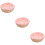 3Pcs Compact Pink Ceramic Hamster Feeder Bowls for Small Pets 10