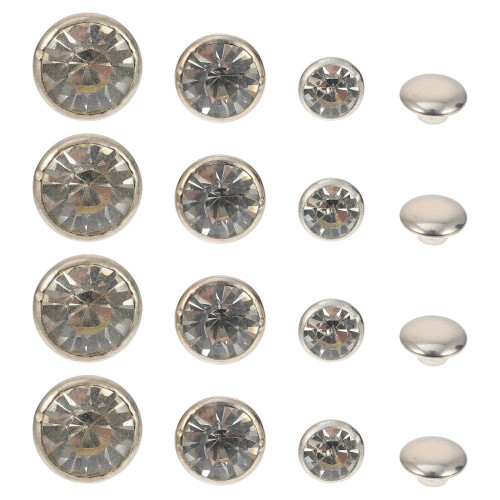 120Pièces Rivets Punk Argentés Pour , Sacs Couture DIY 1