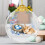 Golden Easter Glass Pendant 2D Flat Ornament 3