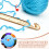 4Sets Multi-Color Crochet Hook Kit with Comfortable Grip and Carry Bag 6