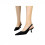 Women's Suede Pointed Toe Cutout Elegant Heel Strap Pumps 2