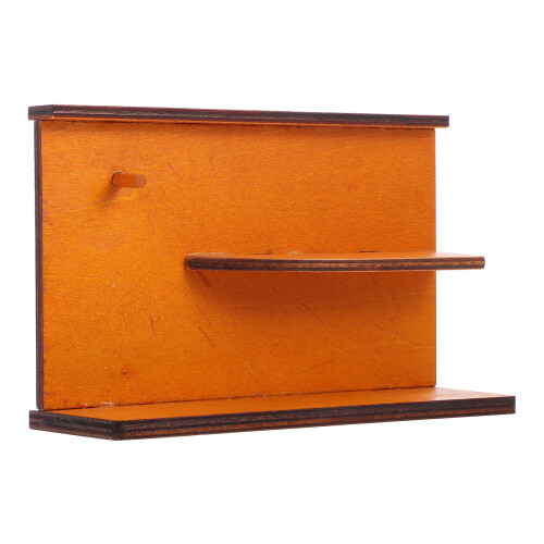 3Pcs Brown Wooden Mini Dollhouse Cake Store Simulation Display Board 1