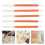 20Pcs Silicone Embossing Pens Clay Modeling Tools with Wooden Handles 10