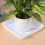 2Pcs Thickened White Plastic Pot Water Trays Square Saucers for Plants 6