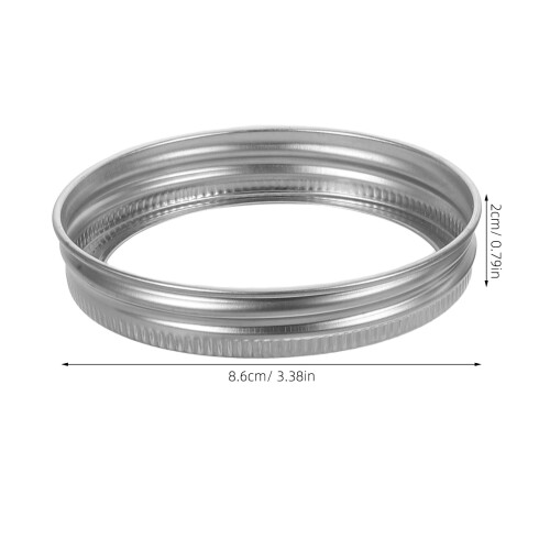 6Pcs Durable Silver Flower Mason Jar Insert Lids Stainless Steel Grid 2