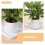 2Pcs Thickened White Plastic Pot Water Trays Square Saucers for Plants 8