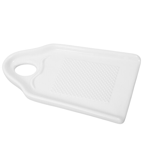 Garlic Mincer Crusher Ceramic Ginger Grater White 1Set Kitchen Essentials 2