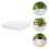 2Pcs Thickened White Plastic Pot Water Trays Square Saucers for Plants 10
