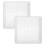2Pcs Thickened White Plastic Pot Water Trays Square Saucers for Plants 11