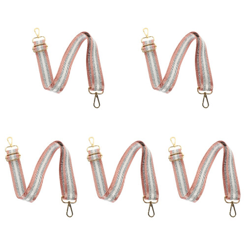 5Pcs Pink Handbag Strap Replacement DIY Wide Bag Chain Accessory 1