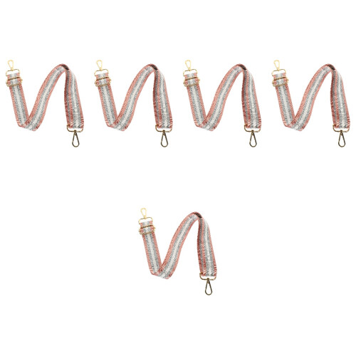 5Pcs Pink Handbag Strap Replacement DIY Wide Bag Chain Accessory 2