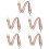 5Pcs Pink Handbag Strap Replacement DIY Wide Bag Chain Accessory 5