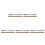 10Pcs Non-Slip Cork Backed Metal Ruler Dual Inch Centimeter Scale 6