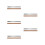 10Pcs Non-Slip Cork Backed Metal Ruler Dual Inch Centimeter Scale 7