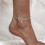Sterling Silver Dolphin Anklet, 10.7-Inch Cable Chain 5