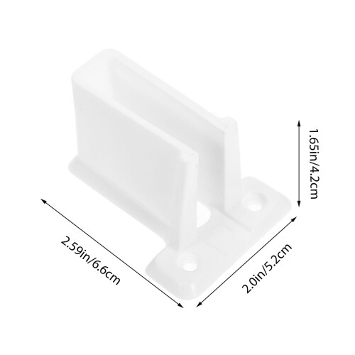 Masteelf White ABS Wall Mount Brackets for Phone Use Stable Support System with 2pcs Compact Lightweight 1