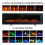 72inch Wall Mounted Electric Fireplace Adjustable Flame, Black 2