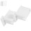 Masteelf White ABS Wall Mount Brackets for Phone Use Stable Support System with 2pcs Compact Lightweight 5