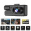 Κάμερα αυτοκινήτου DVR 3 σε 1 διπλού φακού HD1080P με εγγραφή βίντεο και μαύρο κουτί 4