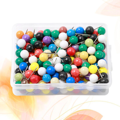 Durable Assorted Color Ball Head Pins for Craft Sewing and Location Use 2
