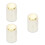 3Pcs Compact White Press-Type Acrylic Toothpick Holder for Kitchen 11