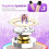 Mini Karaoke Machine Portable Bluetooth Speaker with 2 4