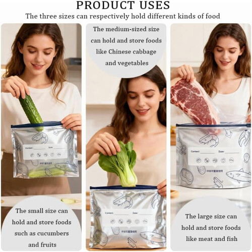 Aluminum Foil Storage Bags Reusable 30PCS 2