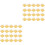 300Pcs Golden Egg-Yolk Puff Holders Eco-Friendly Plastic Cake Boxes 3