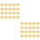 300Pcs Golden Egg-Yolk Puff Holders Eco-Friendly Plastic Cake Boxes 7