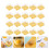 300Pcs Golden Egg-Yolk Puff Holders Eco-Friendly Plastic Cake Boxes 8