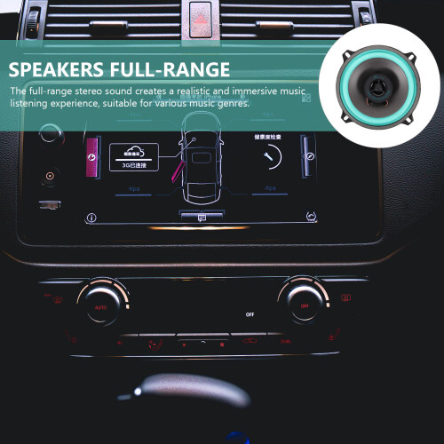 5Pcs Car Interior Accessories Full Range Speakers Moisture Resistant 2