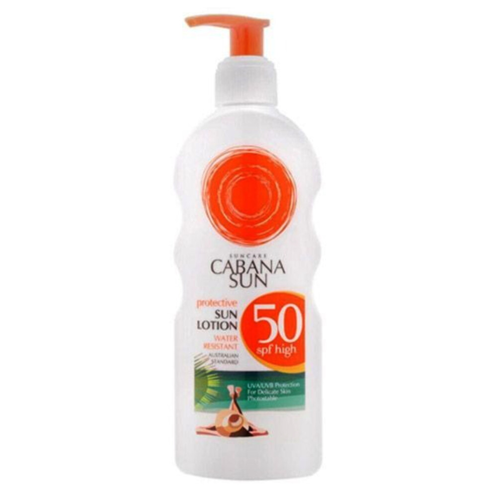 Cabana Sun Protective Spf 50 Sun Lotion | Enriched with vitamin E and moisturizing ingredients - 150ml