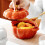 Oven Safe Ceramic Pumpkin Bowls 15 oz with Lids and Handles 6