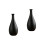 2Pcs Black Ceramic Flower Vase Simplicity Style for Home 3