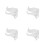 16Pcs Reinforced White Radiator Hooks Steel Easy Installation 4