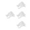 16Pcs Reinforced White Radiator Hooks Steel Easy Installation 8