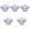 5Pcs Small Glass Manicure Cup Nail Pen Cleaning Dish Multi-Function 5