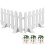 4Pièces Piquet Jardin Résistant, Plastique Décorative 2