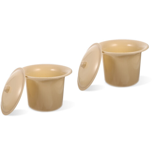 2Pièces Pot Urinaire Couvert Khaki En Épais Usage 2