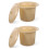 2Pièces Pot Urinaire Couvert Khaki En Épais Usage 4