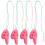 16Pcs Kids 6-Hole Pink Plastic Ocarina Beginner Musical Learning Tool 2