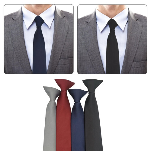 Men's and Women's Polyester Pre-Tied Necktie Adjustable 1