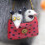 Wool Felt Cat and Opossum Figurines Handmade 2pcs 3