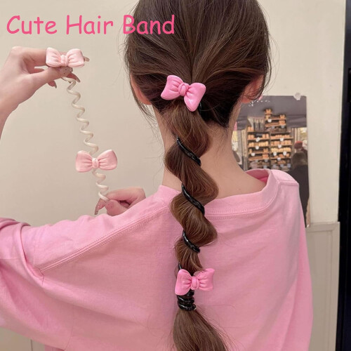 Soft Elastic Spiral Hair Ties for Thick Hair, 12 Pack 1