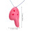 16Pcs Kids 6-Hole Pink Plastic Ocarina Beginner Musical Learning Tool 10