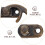 20 Pcs Box Clasp Latch Lock Catch Drawer Hatch Antique Bronze Hook 6
