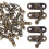 20 Pcs Box Clasp Latch Lock Catch Drawer Hatch Antique Bronze Hook 8