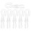 12Pièces Crochets Embout De Baguette Pour Stores, Transparent 11