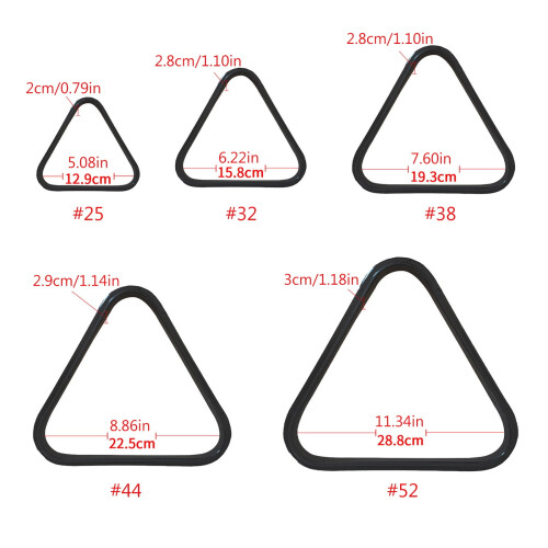 Billiards Triangle Rack for Pool and Snooker Tables 2