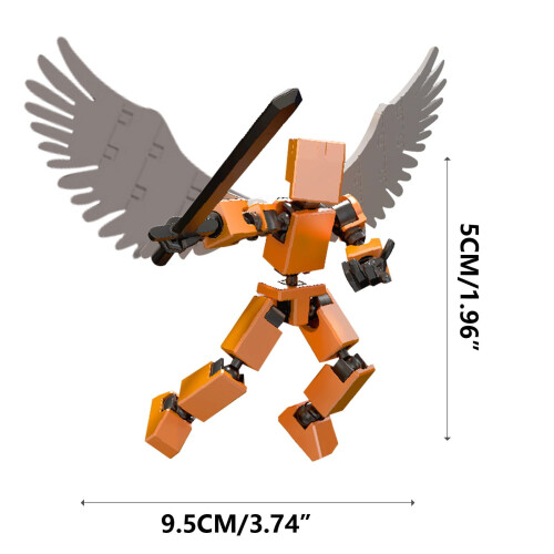 Σετ Φιγούρων Δράσης T13 – Titan13Robot, Τρισδιάστατα Εκτυπωμένο & Αρθρωτό, Συμβατό με 1